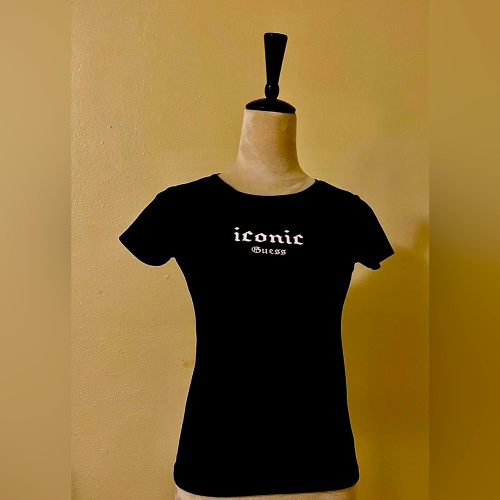 Iconic Guess blouse, color black/ size 12 wear one time